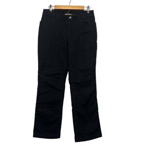Duluth Fleece Lined Pants Cargo Utility Heavy Duty Boot Cut Work Canvas Size 8